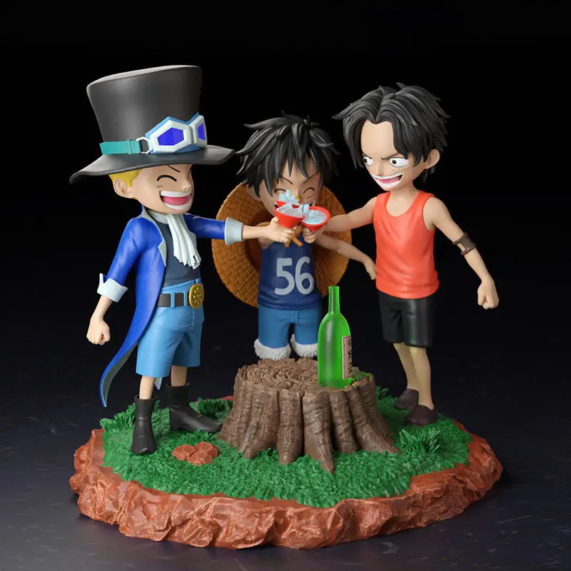 Infância Luffy Ace e Sabo - Modelo STL de impressão 3D de uma peça