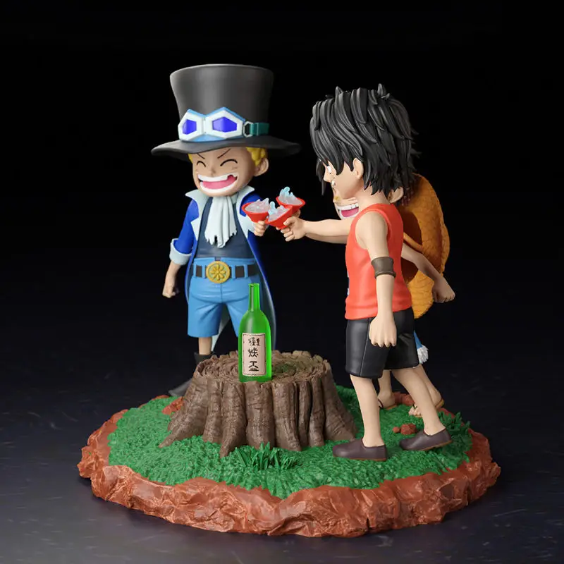 Infância Luffy Ace e Sabo - Modelo STL de impressão 3D de uma peça