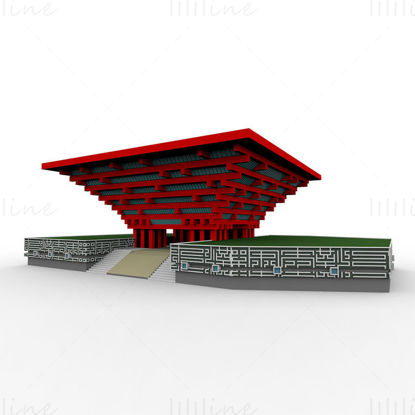 Kina Pavilion 3d modell