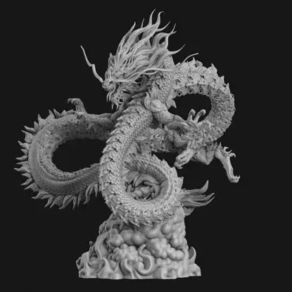 Chinees Loong 3D-printmodel STL-bestand