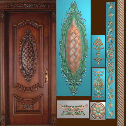 Chinese style classical solid wood carved files paths jdp