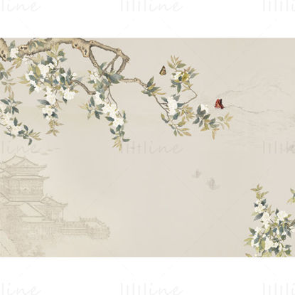 Chinese style landscape painting
