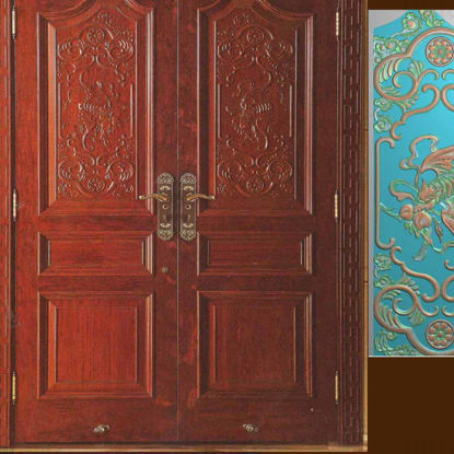 Chinese style wood grain pattern carving file carving path wood processing  exquisite pattern