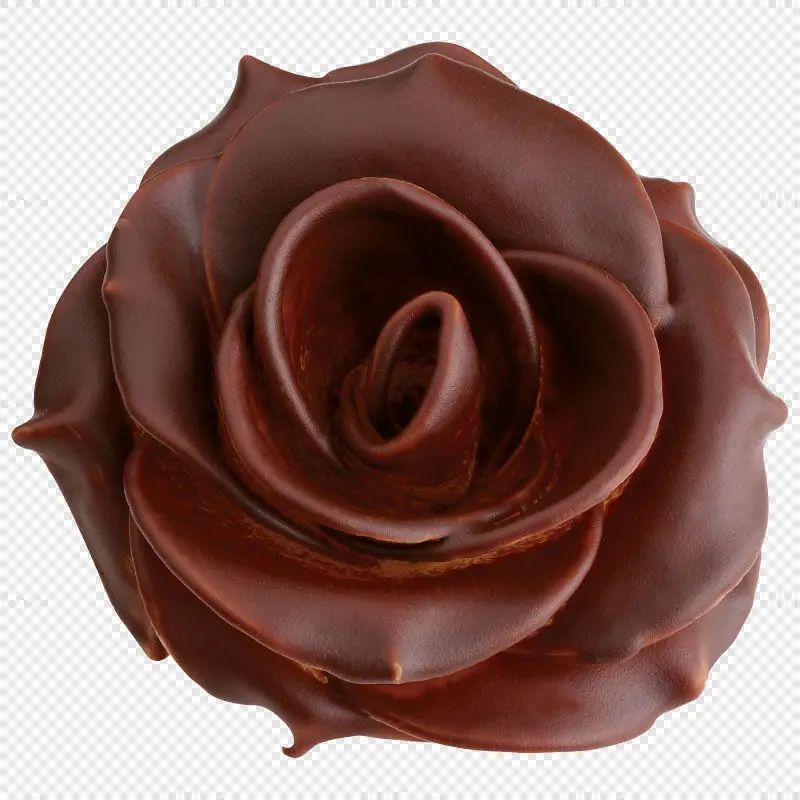 Chocolate rose PNG transparent image