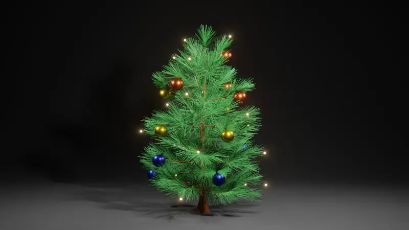 Modelo 3D del árbol de Navidad