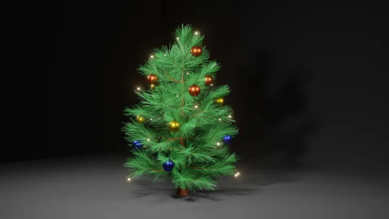 Modelo 3D del árbol de Navidad