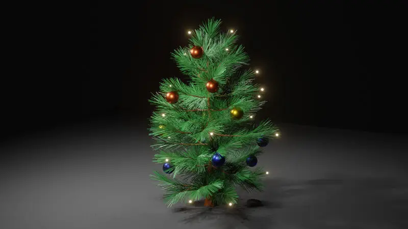 نموذج شجرة عيد الميلاد ثلاثي الأبعاد