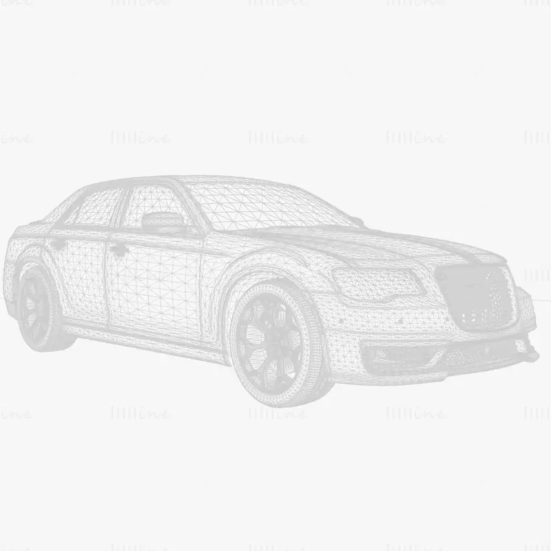 Chrysler 300 S Sport K2 2018 Car 3D Model