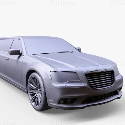克莱斯勒 300C 2013 豪华轿车 3D 模型