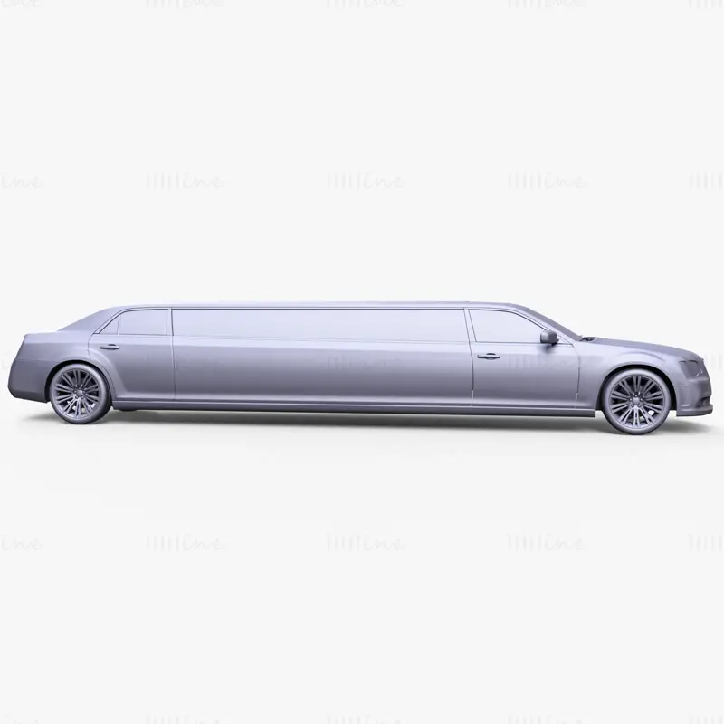 Chrysler 300C 2013 Limousine Car 3D Model