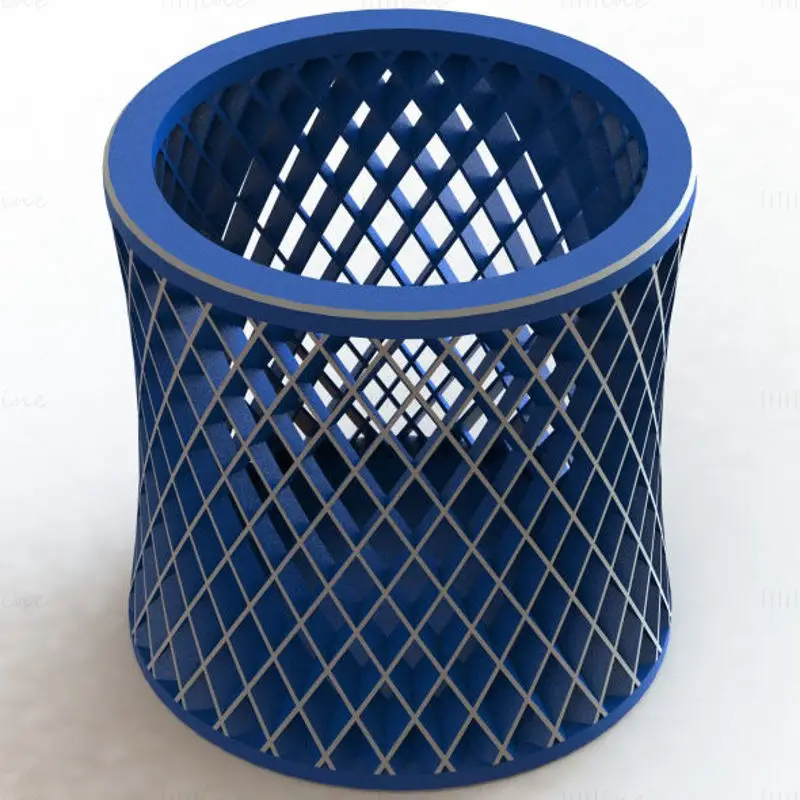 Circular Lattice Holder 3D Print Model