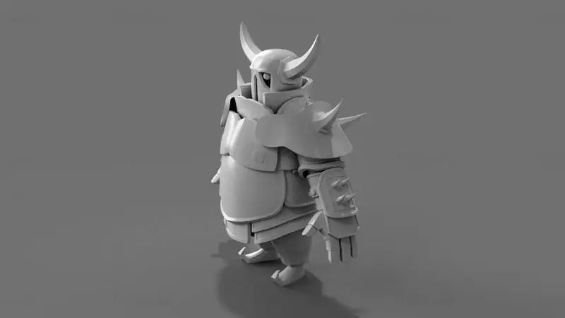 Modelo de impresión 3D STL de Pekka de Clash Royale