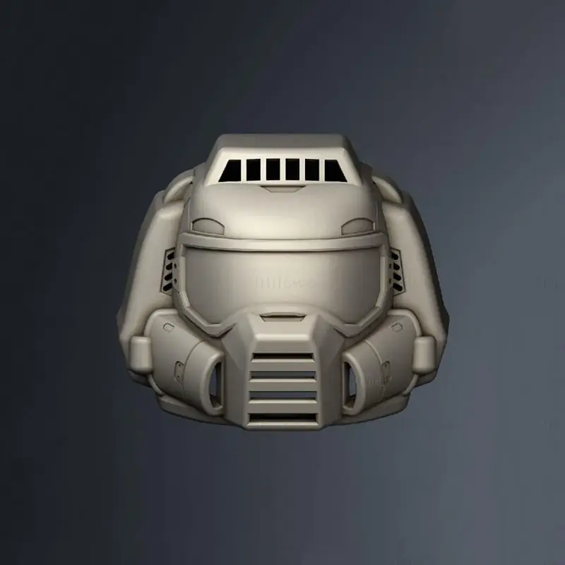 Classic Doom Guy Helmet STL 3D Print Files