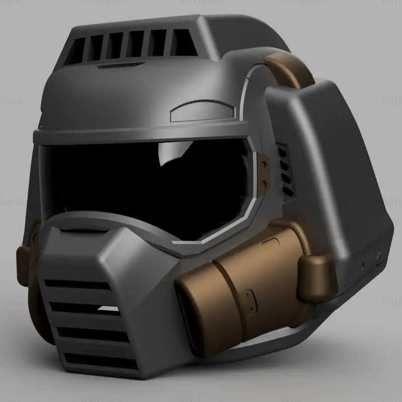 Classic Doom Guy Helmet STL 3D Print Files