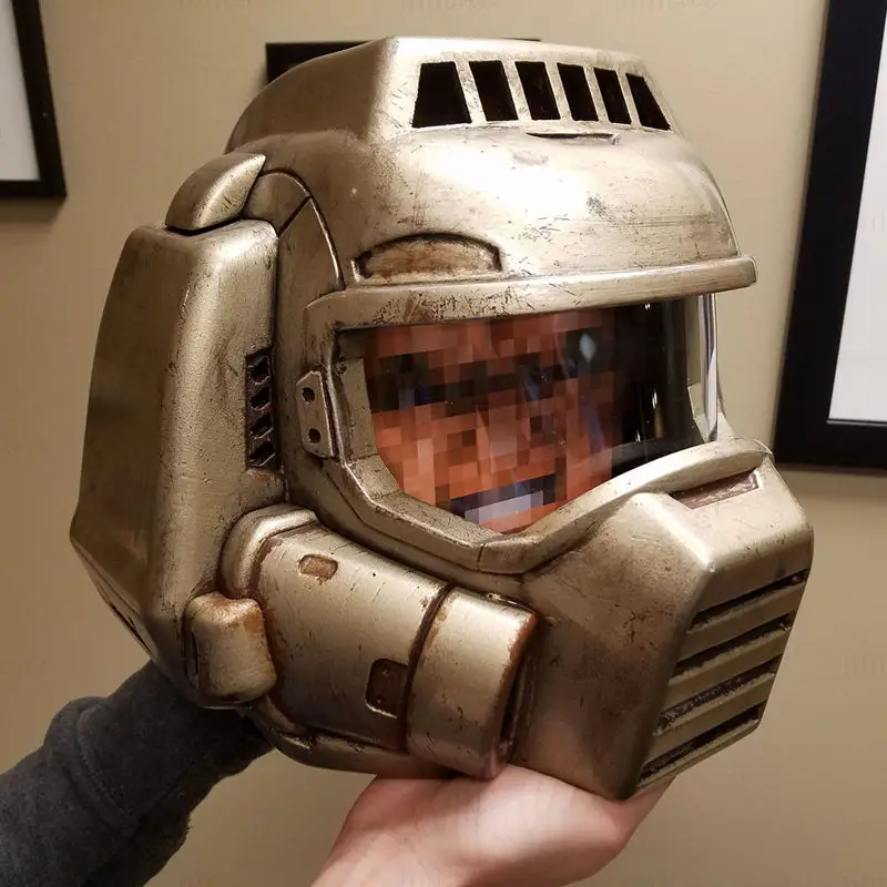 Classic Doom Guy Helmet STL 3D Print Files