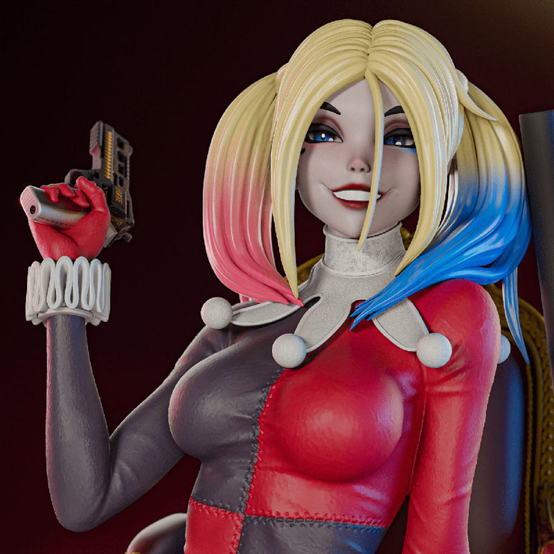 Klasik Harley Quinn 3D Baskı Modeli STL