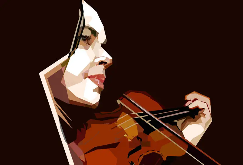 Orchestra de muzică clasică muzician Art Vector