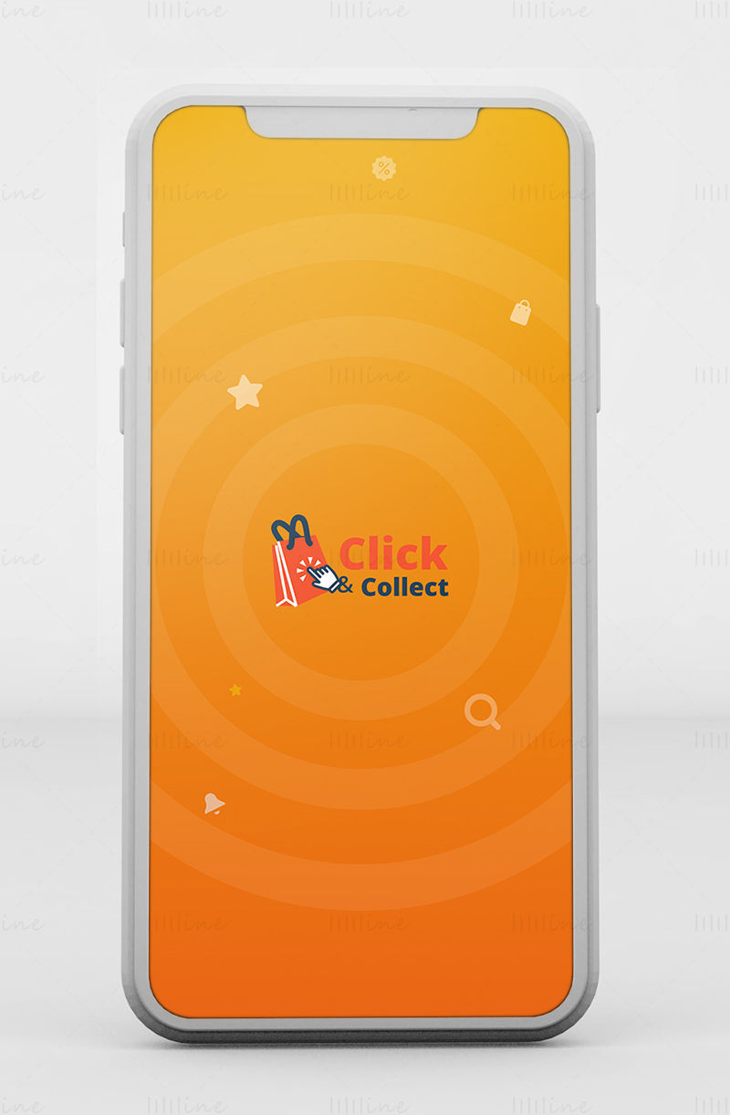 Click & Collect-app - Adobe XD Mobile UI Kit