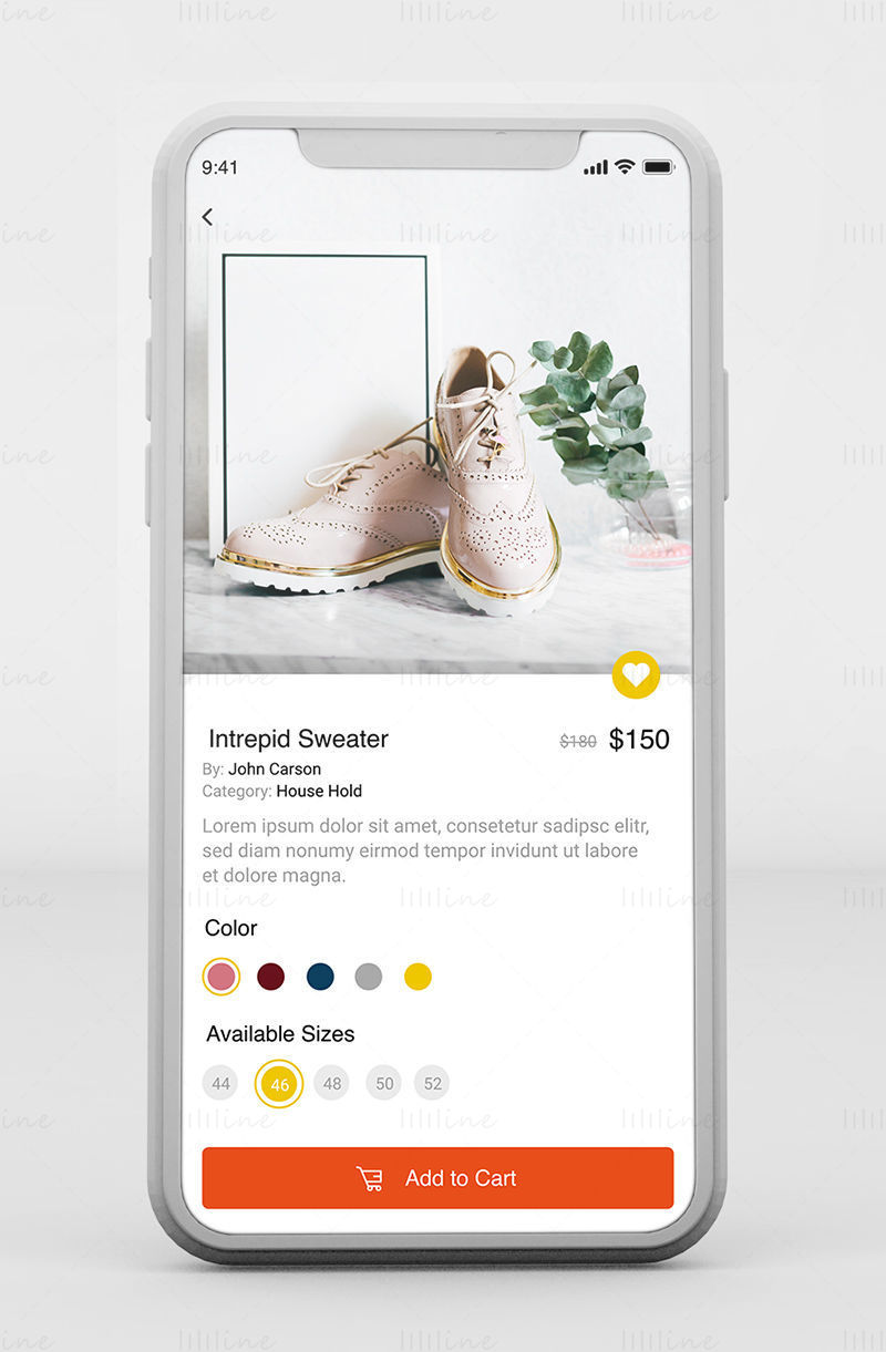 Click & Collect-appen - Adobe XD Mobile UI Kit
