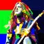 Cliff Burton Heavy Metal Musician Pop Art WPAP Vector