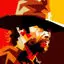 Clint Eastwood Retro Style Cowboy Illustration Vector