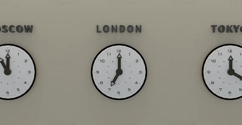 Clock 3dsmax 3D Model