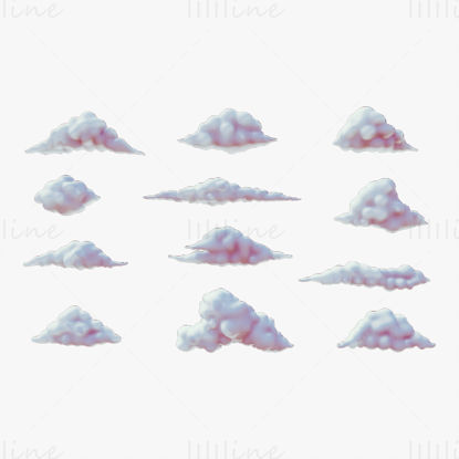 Clouds 3D Model Pack - 12 in 1