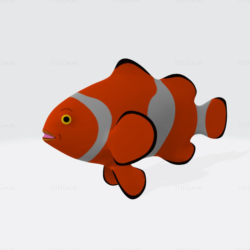 Clown Fish 3D Model Ready to Print