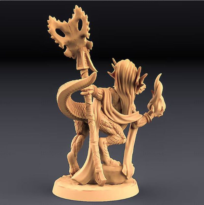 Coaxoch Goldmaw Lizard Beauty  3D Printing Model
