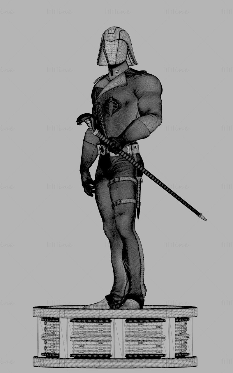 Cobra Commander 3D-Druckmodell