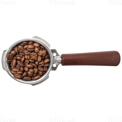 Coffee bean in Portafilter png