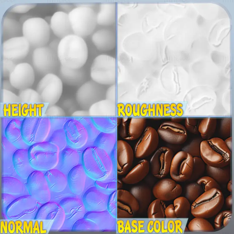 Coffee Bean Seamless Texture