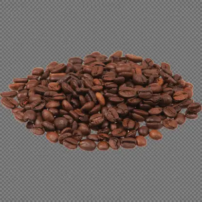 Kaffeebohnen Haufen transparent PNG