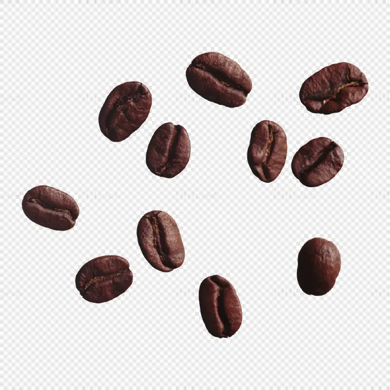 Imagem png de grãos de café