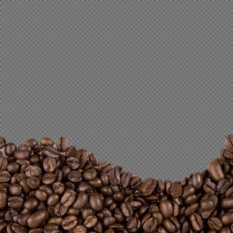 Imagem PNG de onda de grãos de café