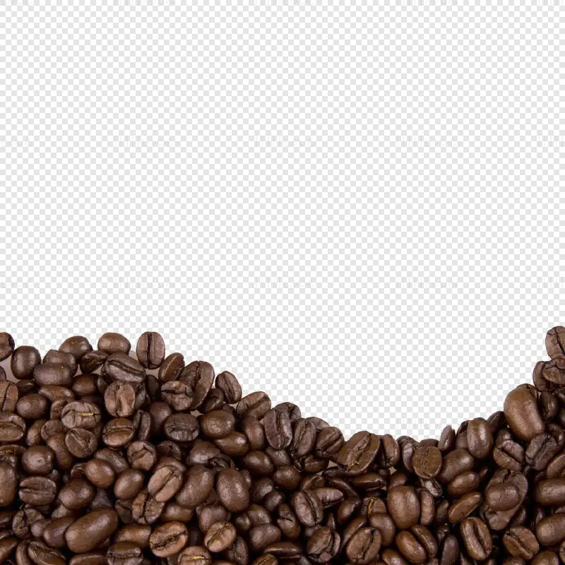 Coffee beans wave PNG image