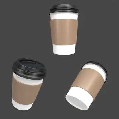 Kaffekopp 3d-ikon PNG