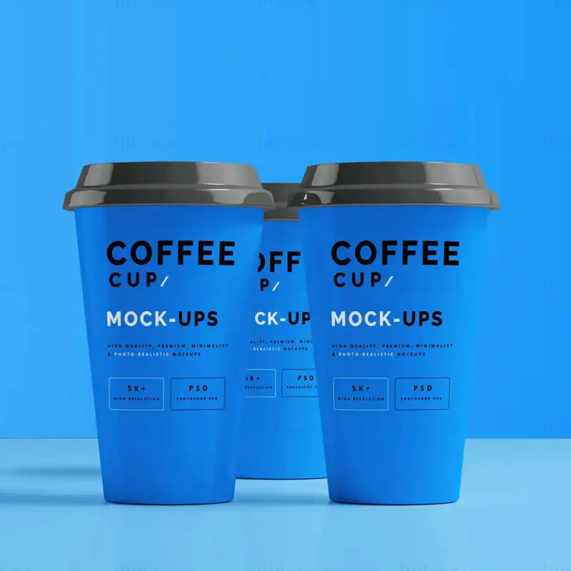 Maquete de xícara de café realista photoshop psd