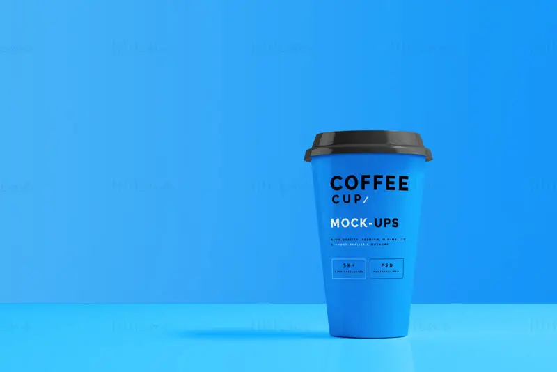 Kaffeetassenmodell realistisch PSD