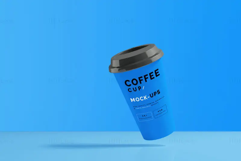 Coffee cup mockup realistic psd layered