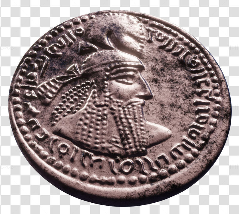 Coin of Parthians 3D Model