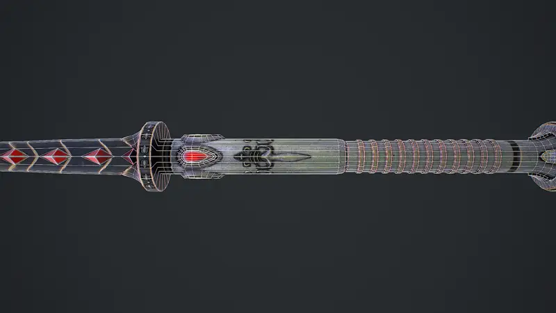 Savaş Silahı Mızrağı 3D modeli