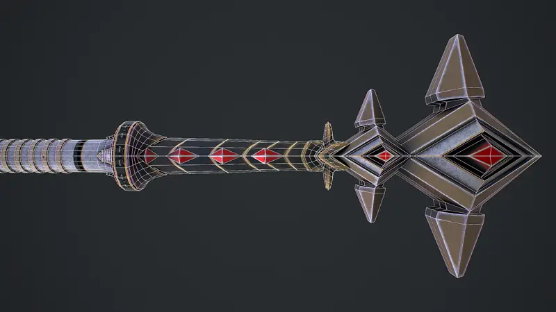 Savaş Silahı Mızrağı 3D modeli