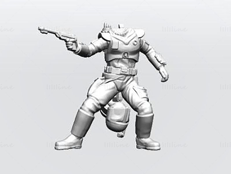 Conceptual Hunter 3D Printing Model STL