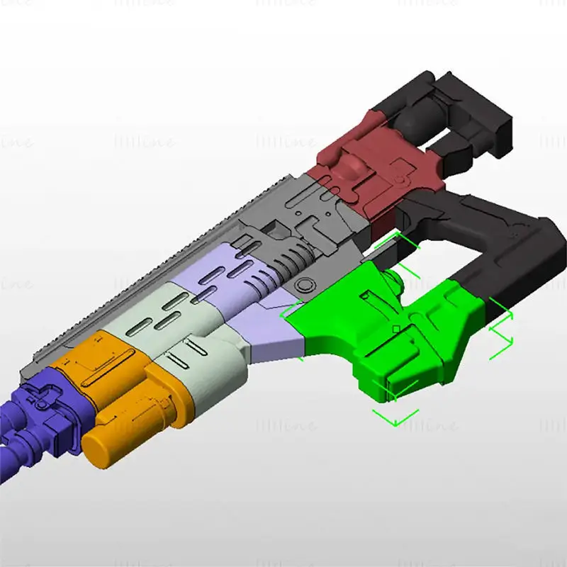 ملف STL لنموذج طباعة ثلاثي الأبعاد لبندقية Conduit F3 Fusion