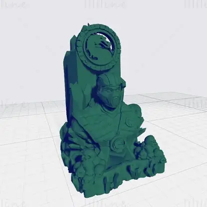 Controller Handle Stand of Mortal Kombat Sub Zero 3D Print Model STL Files