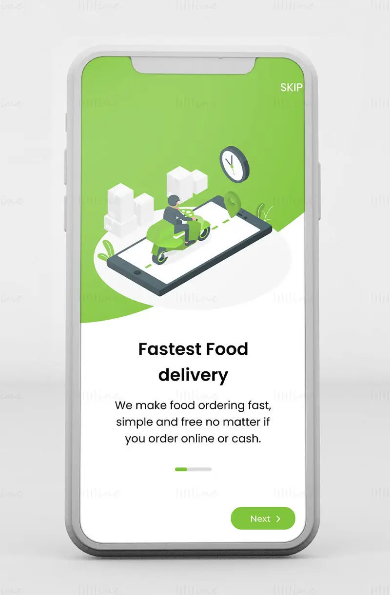 Cooking App Screen On-boarding Figma Template