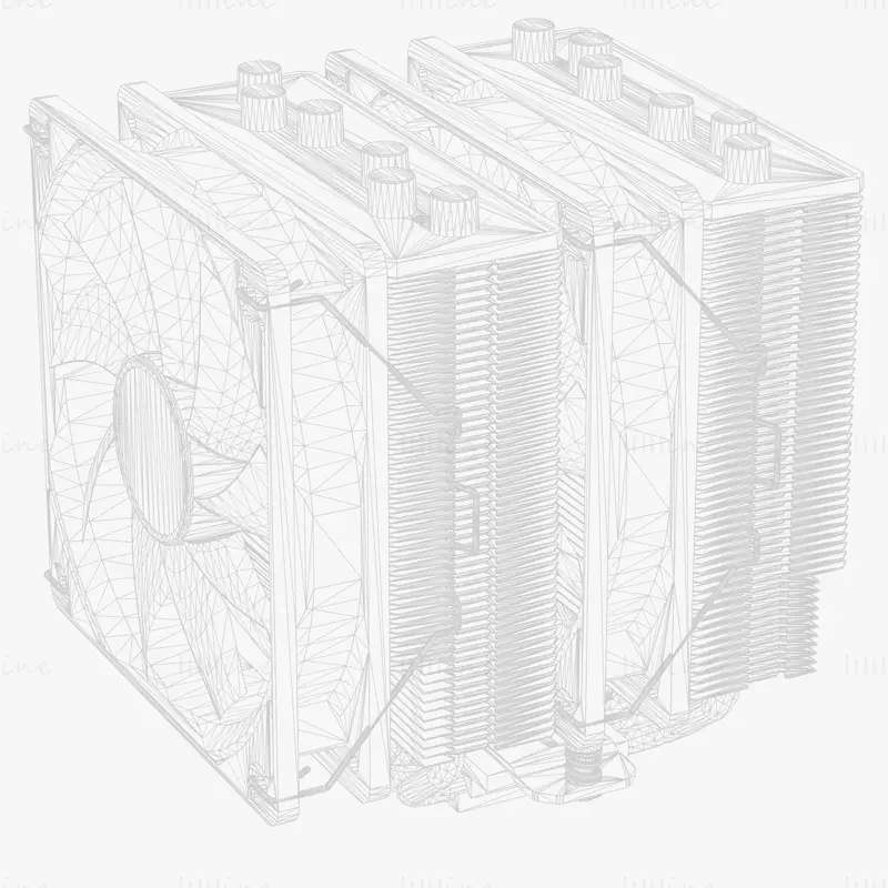 Cooler Fan Tower 3D Model