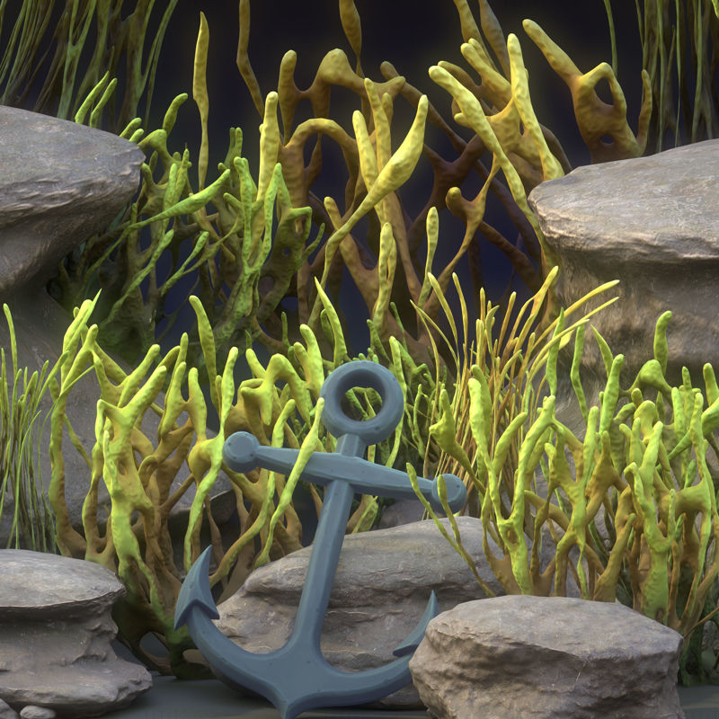 Coral Reef Stylized 3D Model