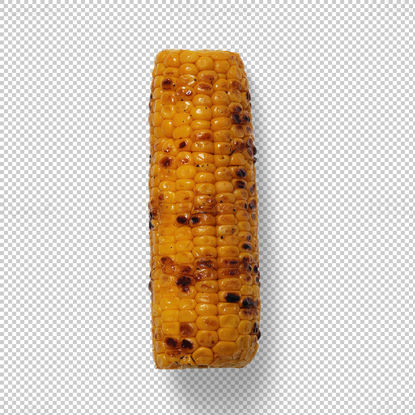 Corn cob grilled png